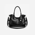 Gexo Vintage PU Leather Tote Bag with Crossbody Strap