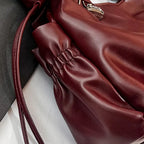 Gexo Vintage PU Leather Tote Bag with Crossbody Strap