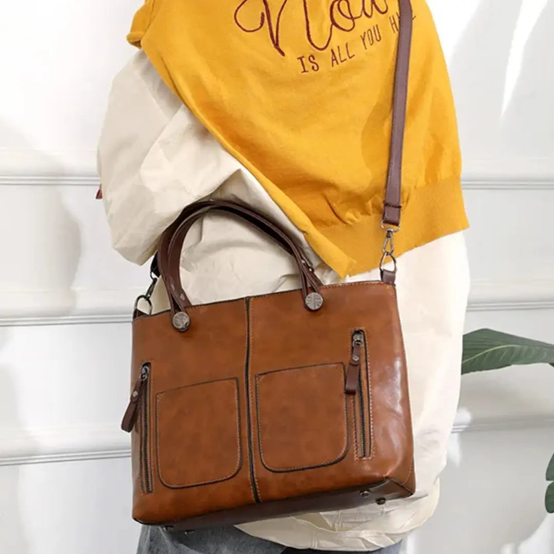 Gexo Vintage Tote Bag, Crossbody and Shoulder Handbag