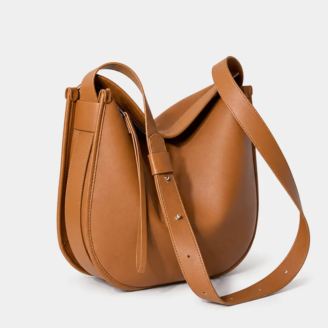 Gexo Genuine Cowhide Leather Hobo Bag - Soft Leather - 2