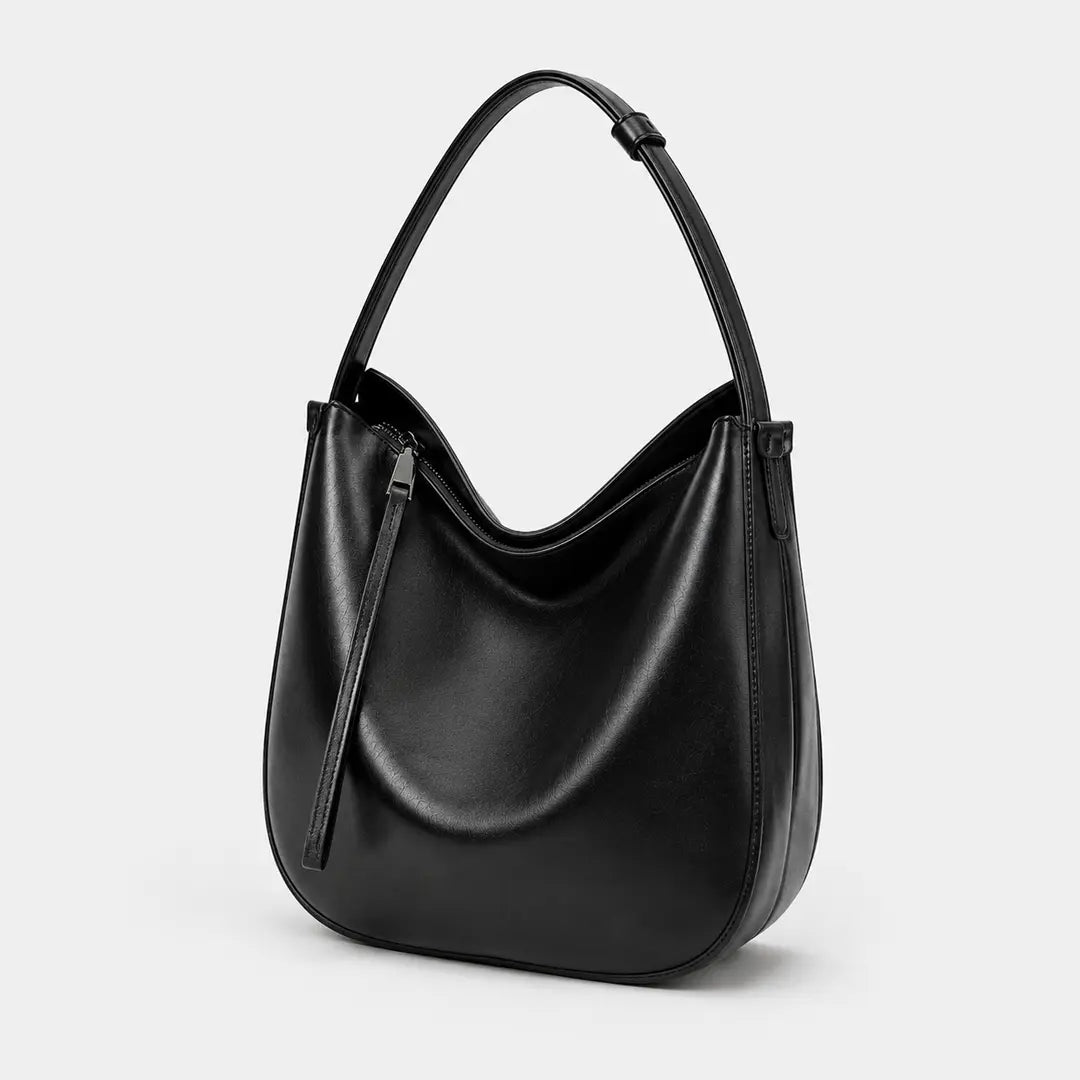 Gexo Genuine Cowhide Leather Hobo Bag - Soft Leather - 3