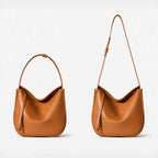 Gexo Genuine Cowhide Leather Hobo Bag - Soft Leather - 4