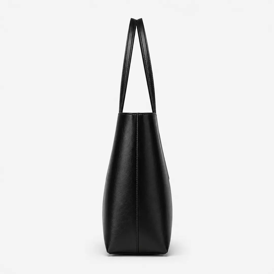 Gexo Large Structured Leather Tote - Work Bag, Travel 5