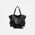 Gexo Oversized Brown Tote Bag, Shoulder and Crossbody Handbag