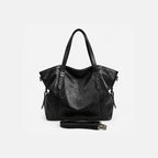 Gexo Oversized Brown Tote Bag, Shoulder and Crossbody Handbag