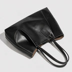 Gexo Oversized Vegan Leather Tote - Fits 15 inch Laptop, A4, Daily Carry - 5