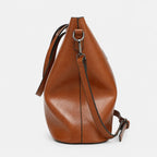 Gexo Vintage Oil Leather Tote - 3-in-1 Carry Style - 4